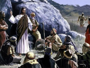 Jésus évangélisant ses disciples